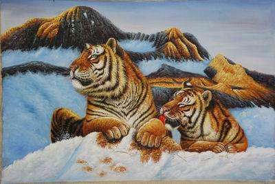 unknow artist Tigers 026 oil painting image